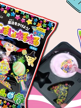 绒绒兔玩具:和小姐姐一起玩日本食玩